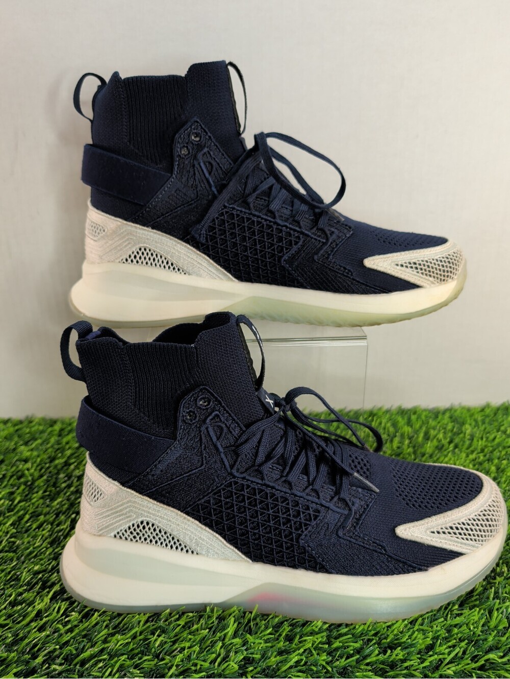 APL Concept X Men's Basketball Shoes Size Mens 8.5 Navy Blue White Womens 10